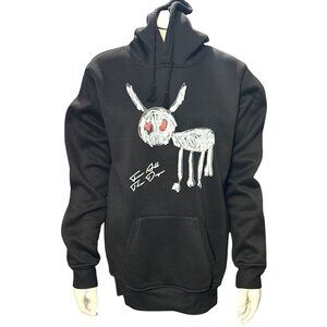 CCC Drake For All The Dogs Black Hoodie Graphic Design Lyrics Size Medium
